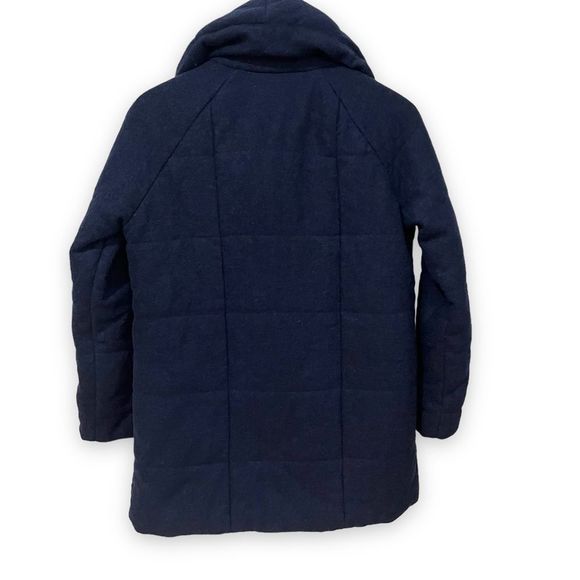 Forever 21 navy button up long sleeve coat size medium - Picture 4 of 10